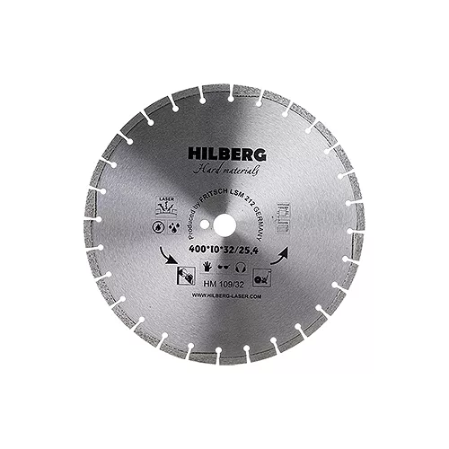 ДИСК 400*25.4 (ж/бетон) Hard Materials Laser Hilberg